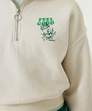 Sweater zip | Cream Melee