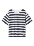 Ferm ss reg. top | Bright White/Navy Blazer
