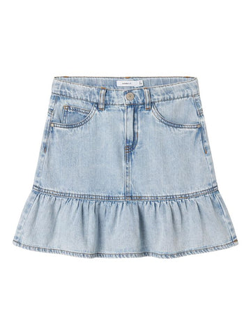 Nynne short dnm skirt | Light Blue Denim
