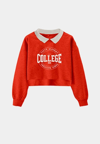 Nasmi ls short loose sweat | Cherry Tomato