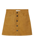 Taby cord A-shape skirt | Medal Bronze