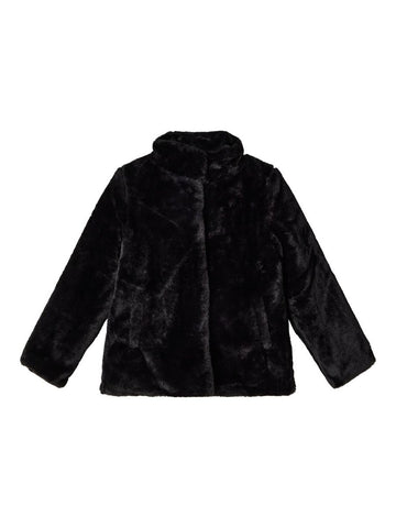 Malsi faux fur jacket | Black