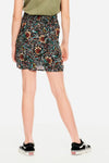 Rokje met all-over print | Off Black