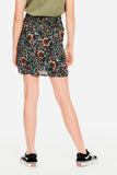 Rokje met all-over print | Off Black