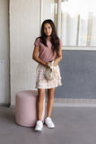 Dilara skirt | AOP Creme Geomatric