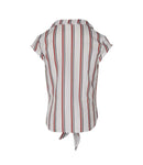 Milana blouse | White Stripe Dessin